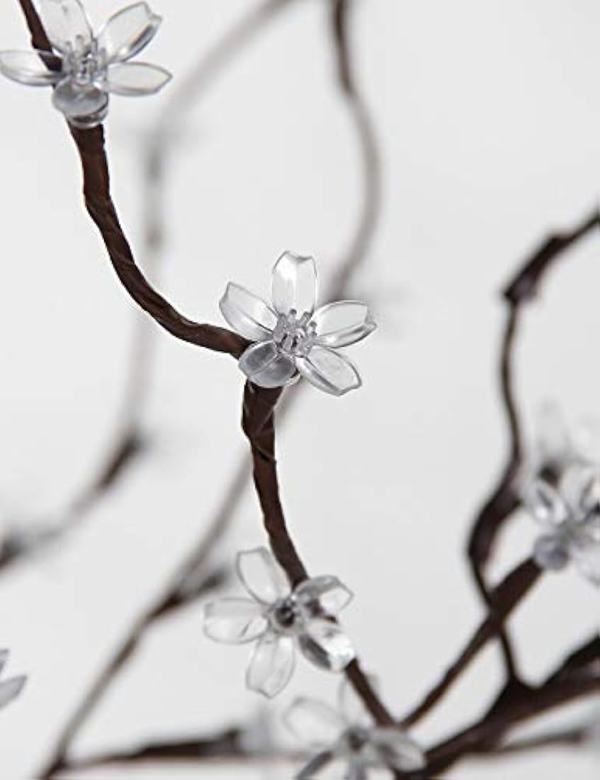 Árbol de cerezo iluminado de 6 pies 208L, luces LED