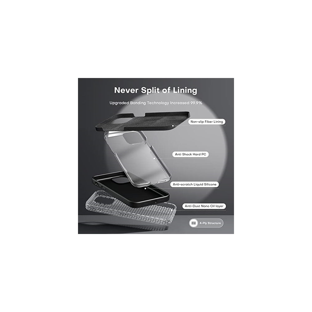 Funda diseñada para iPhone 12 y iPhone 12 Pro color negro