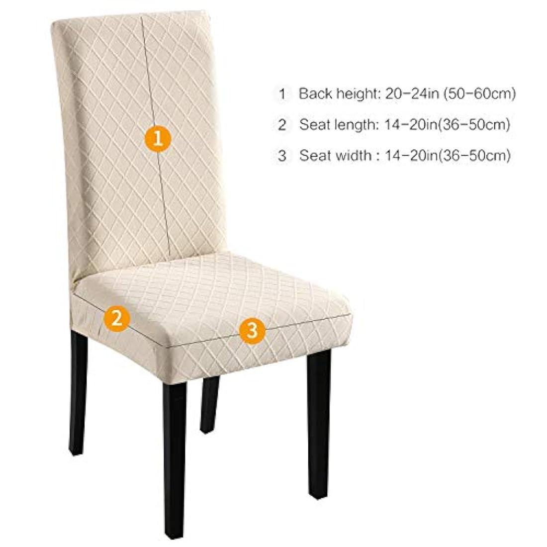 Paquete de 4 fundas protectoras para sillas de comedor