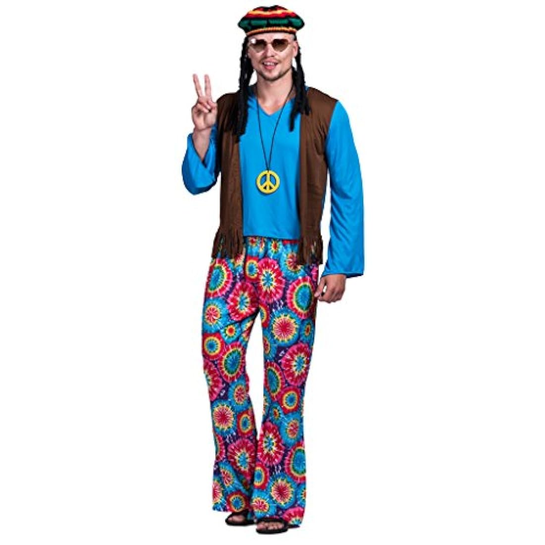 Disfraces - Disfraz de hippie para hombre
