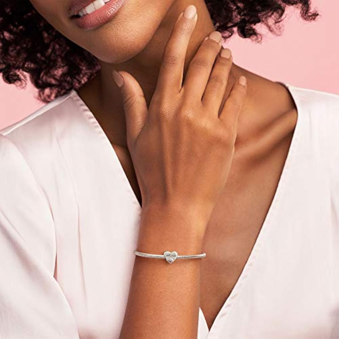 Pandora Joyería Hermana Amor Circonita Colgante en Plata