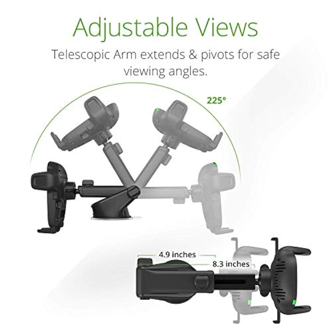 iOttie Cargador inalámbrico para automóvil Easy One Touch