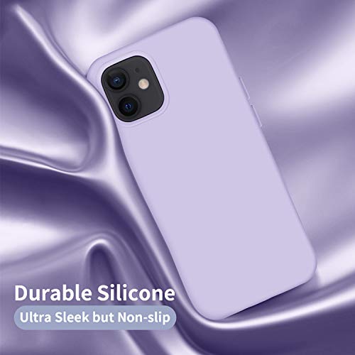 Cordking - Funda diseñada para iPhone 12, 12 Pro, de silicona a prueba de golpes con forro de microfibra suave antirrayones, 6.1 pulgadas
