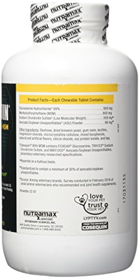 Nutramax Dasuquin con masticables MSM