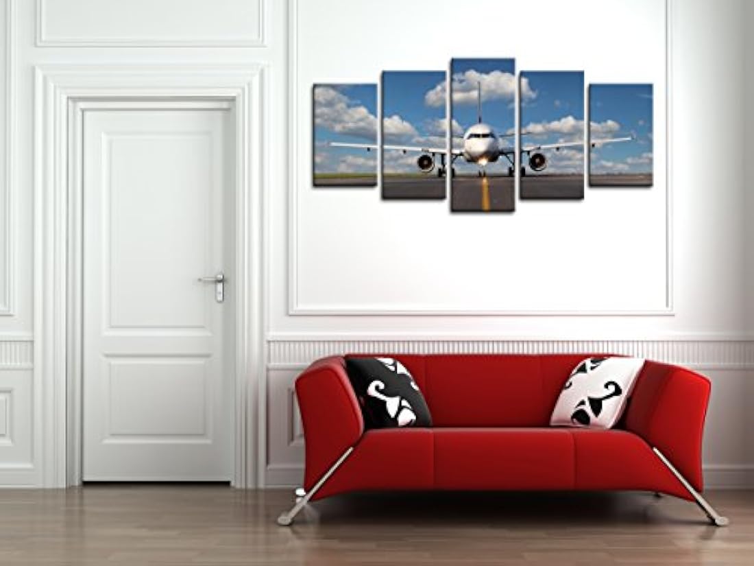 Pyradecor moderno 5 Panel estirada y enmarcado paisaje