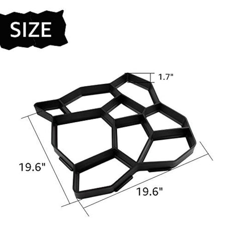 Moldes reutilizables para hacer caminos de hormigón