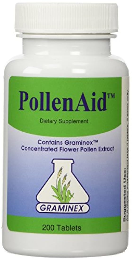 PollenAid Extracto de Polen Flor de Graminex - 200 Tabletas