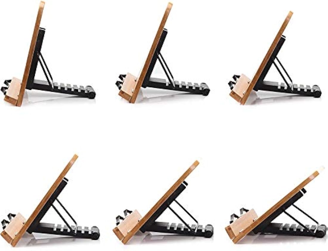 Readaeer bambú lectura soporte de libros y función de atril