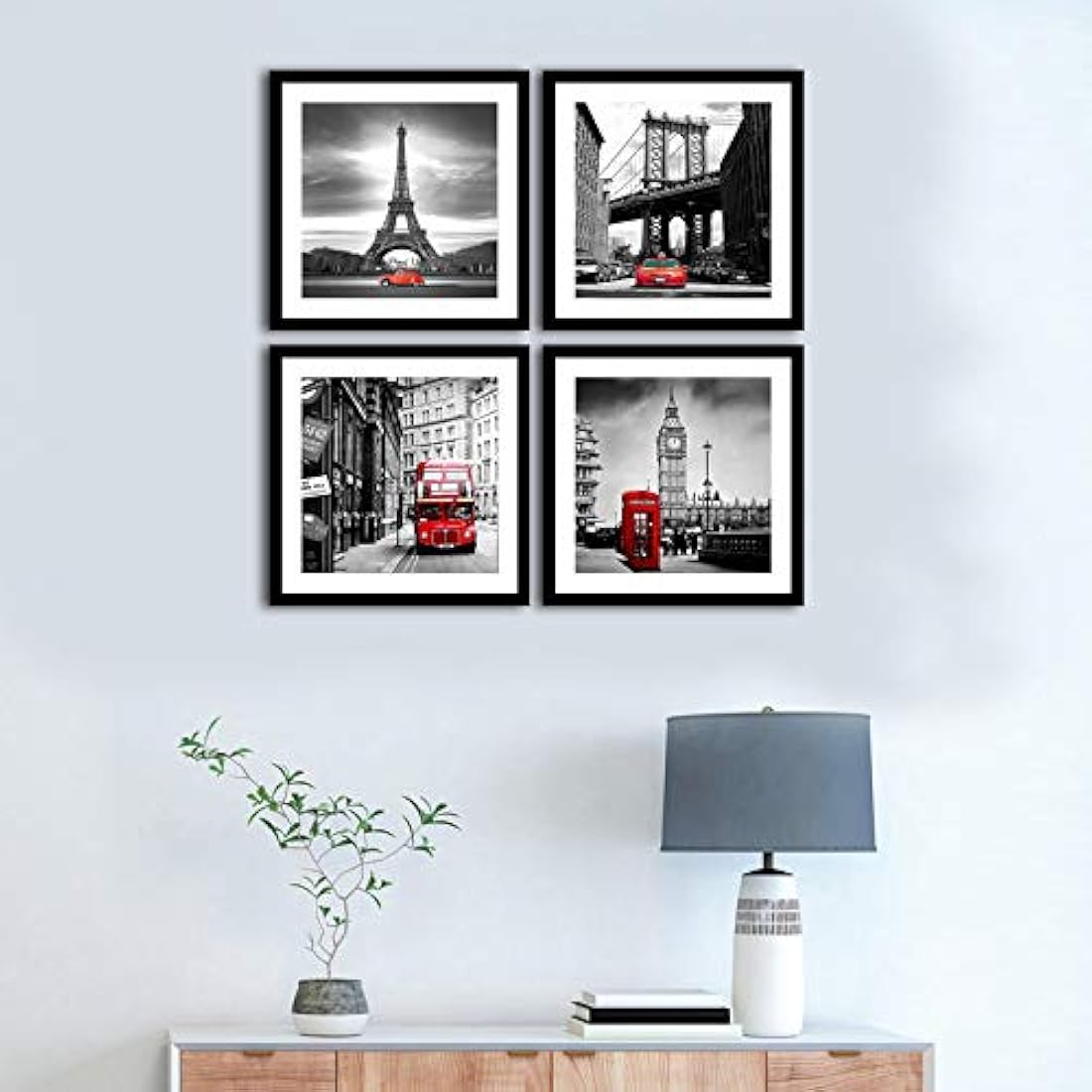 piezas de arte de pared enmarcado