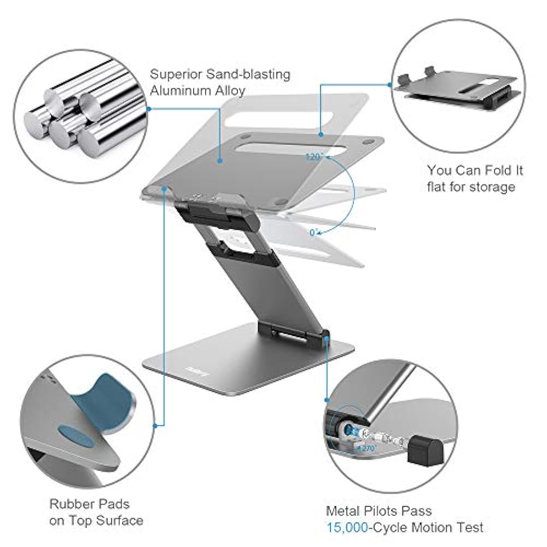 Soporte ergonómico para computadora portátil