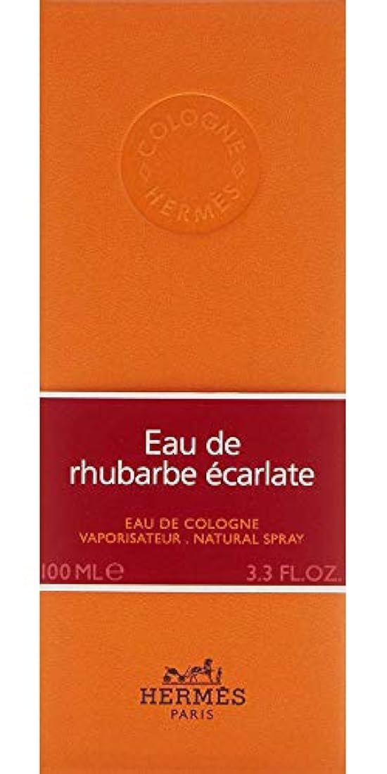 Hermes Eau De Rhubarbe Ecarlate EDC Spray para unisex, 3.3 onzas