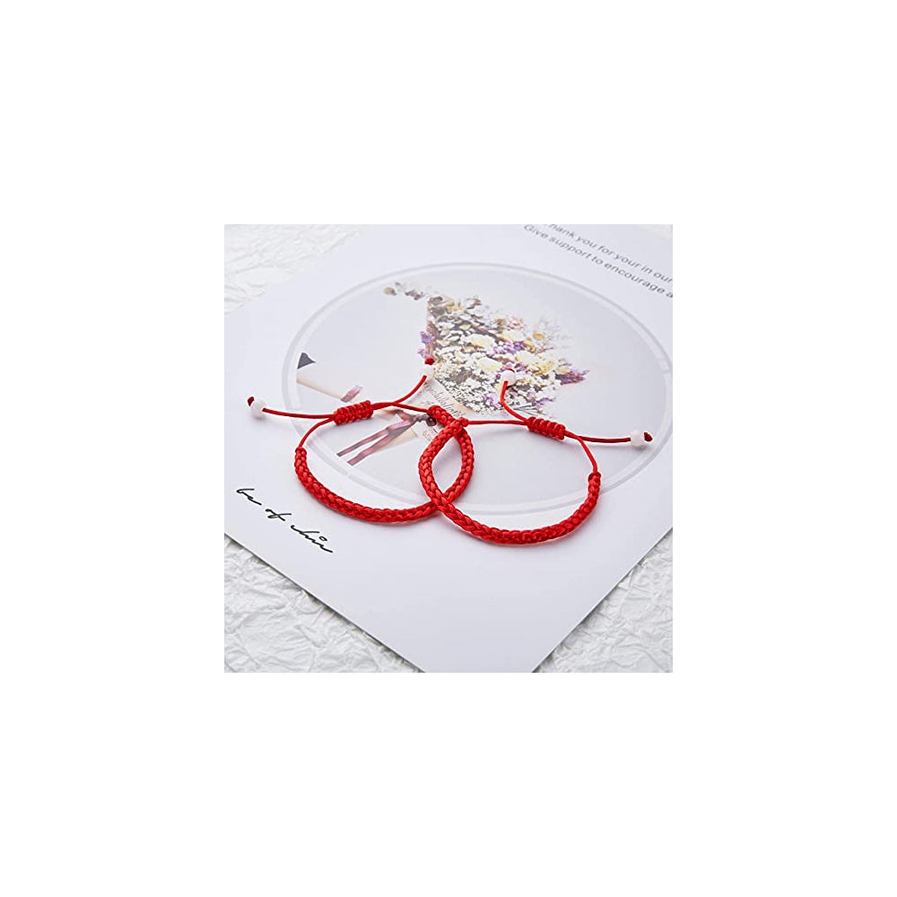 Pulseras y tobilleras roja de protección la buena suerte