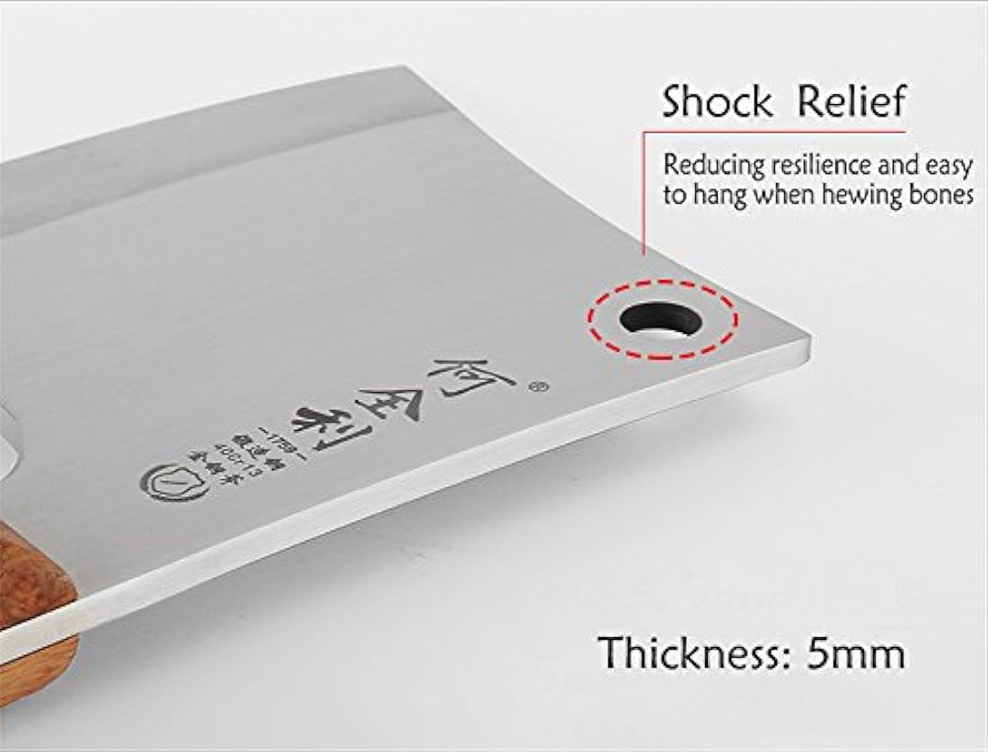 Profesional hueso cuchillo de carnicero de acero inoxidable