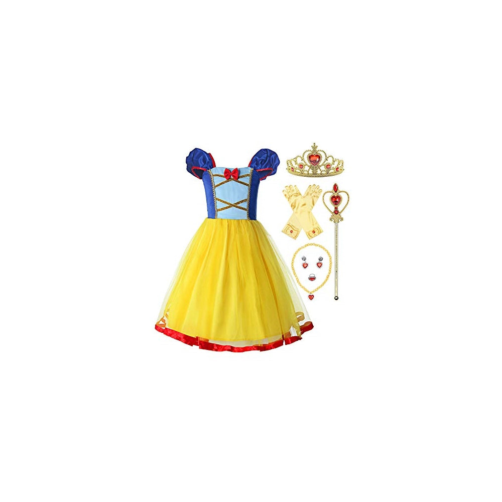Disfraz de princesa sin espalda con cintura talla 2T/100