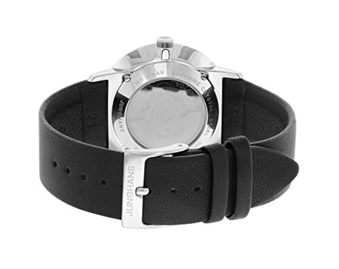 Reloj de forma automática con esfera plateada