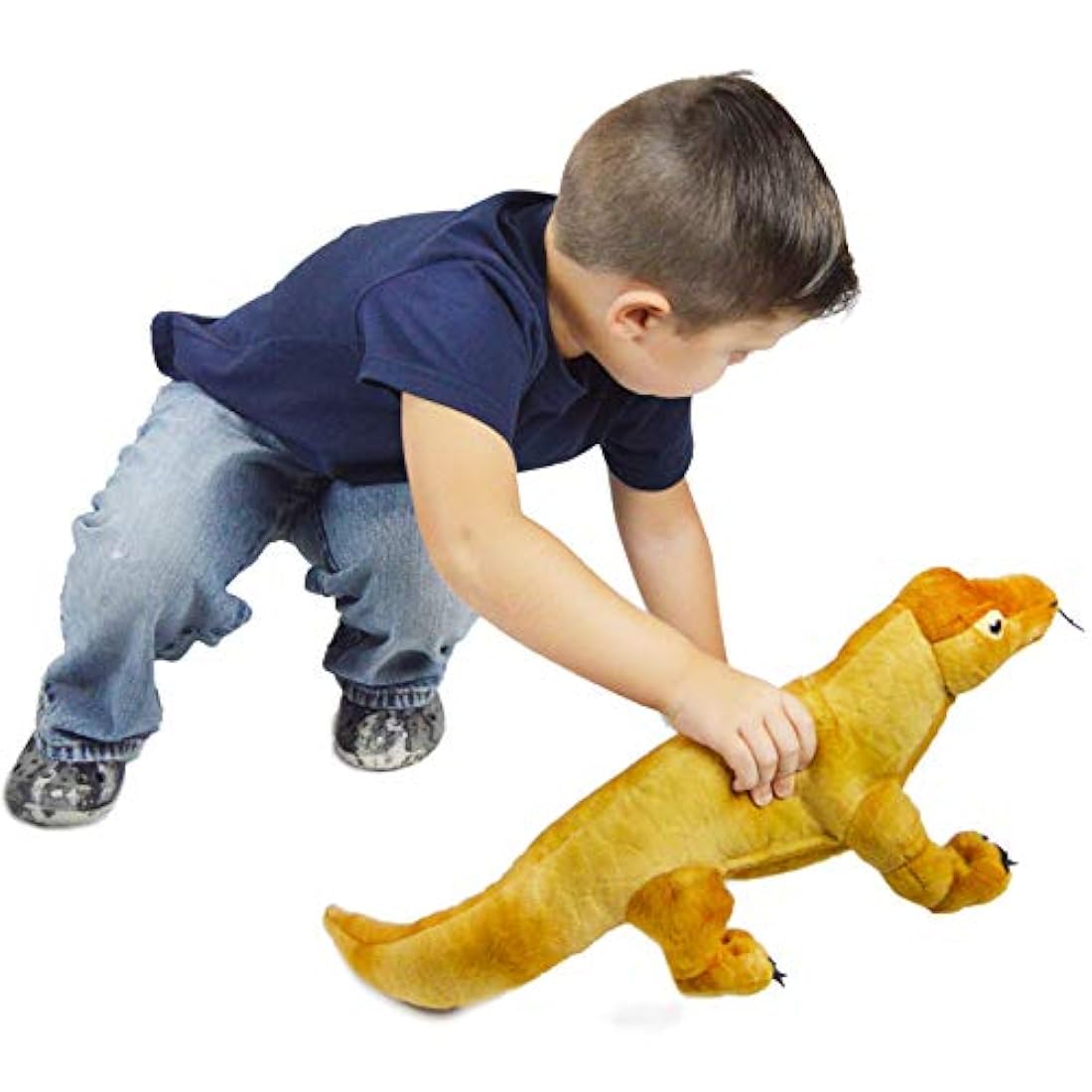 Peluche diseño de Dragón de Komodo Marrón, 17.0in, VIAHART