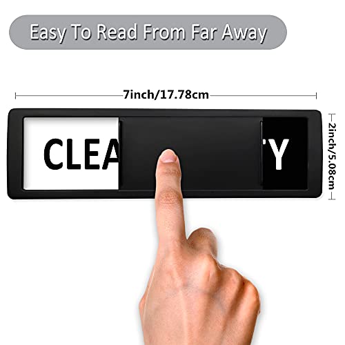 Imán para lavavajillas con imán de limpieza sucia, sin arañazos, imán suave súper fuerte con adhesivos de doble cara, fácil de leer y deslizar para cocina, lavavajillas, nevera, lavandería, lavadora (blanco y negro)