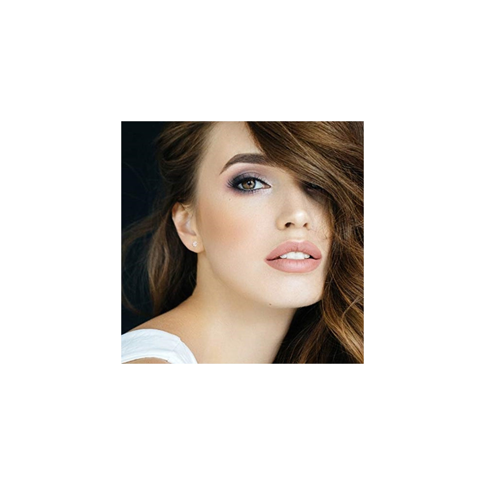 Aretes de tuerca de acero inoxidable Juego de 5 pares