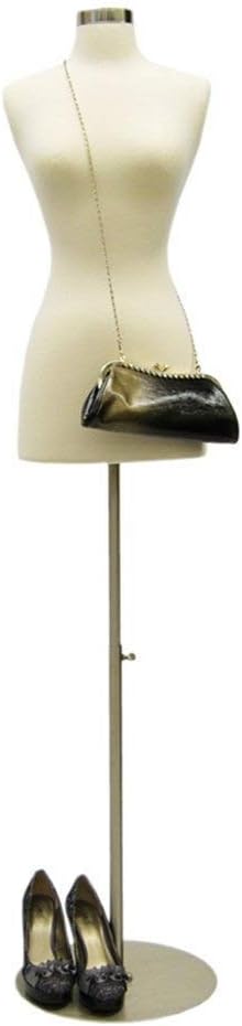 Maniquí Femenino con Base Metálica - Premium Pinnable #F2/4W+BS-04