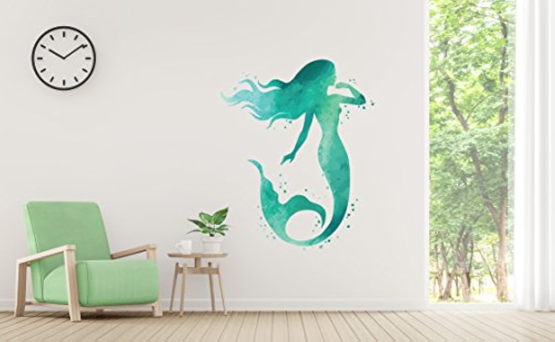 calcomanía adhesiva para pared de sirena