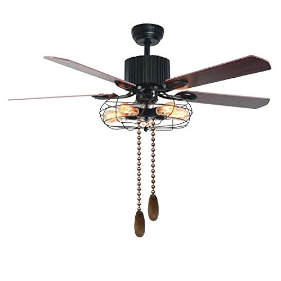 Cadena para ventilador de techo, de madera de nogal