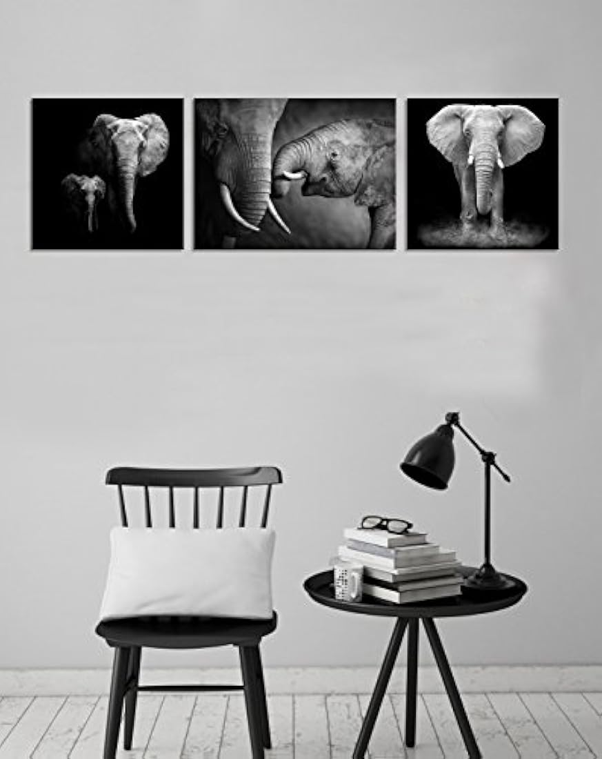 lienzo de decoración de animales, pintura de elefante