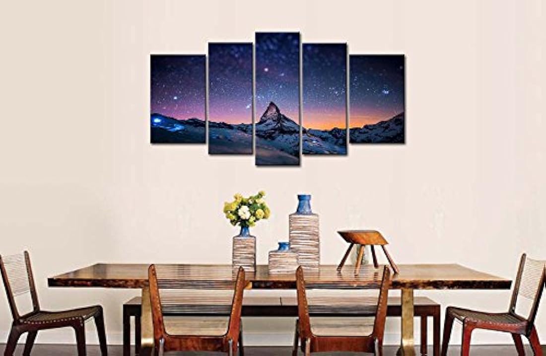 Lienzo So Crazy Art, pintura de cielo nocturno