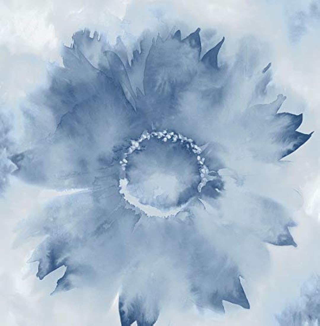 Papel pintado diseño de girasol 21 x 4 x 4 pulgadas azul