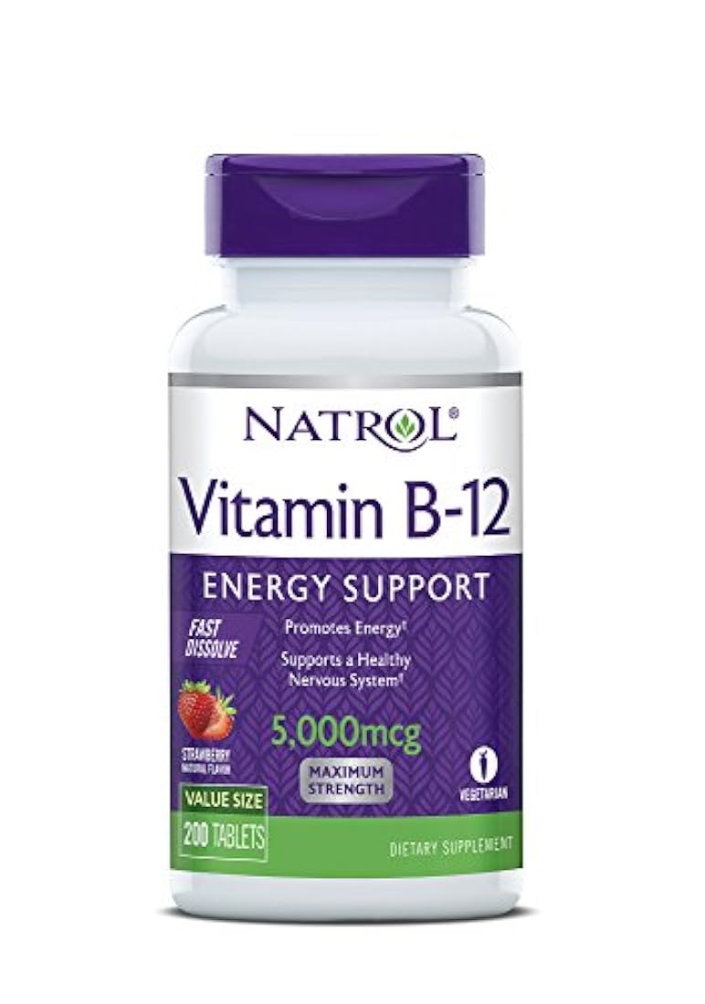 Vitamina B12 tabletas de disuelción rápida, 200 tabletas