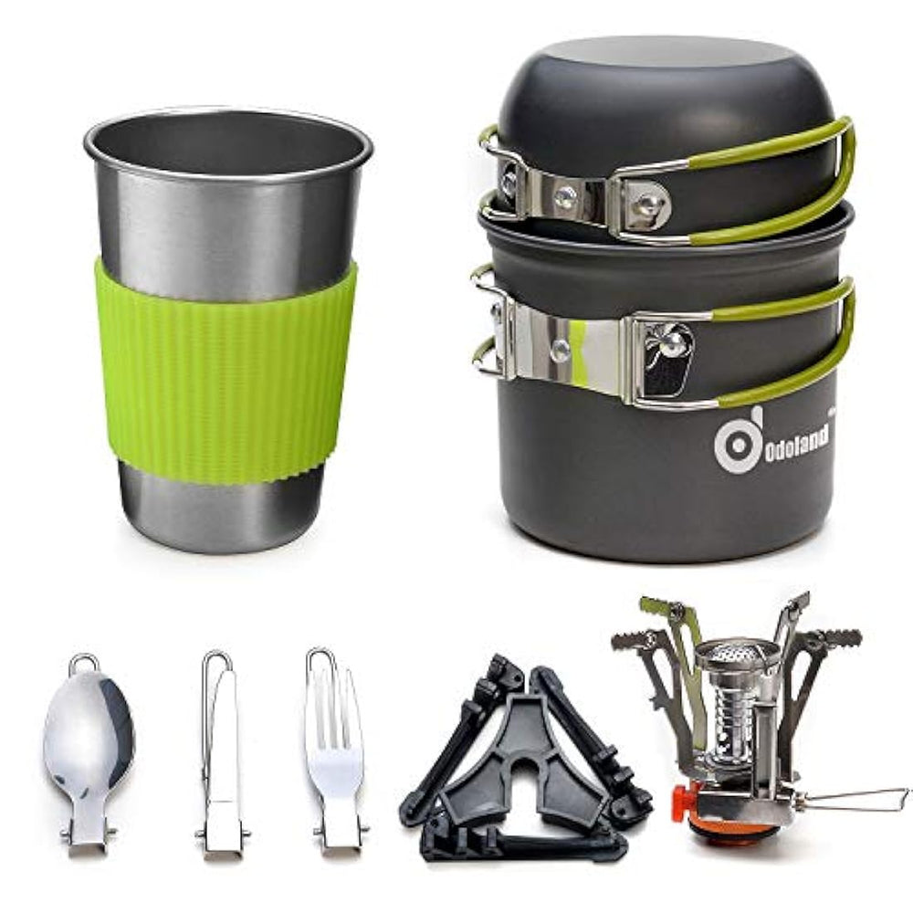 ODOLAND Camping Utensilios de cocina Estufa Carabiner