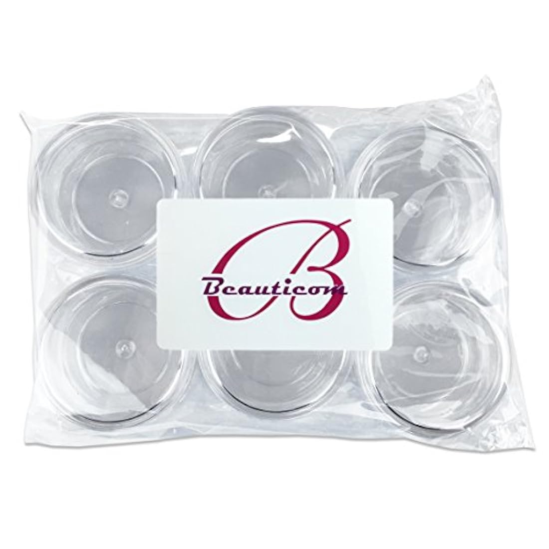 60 piezas (tarro y la tapa) Dimensiones: 1.7 pulgadas