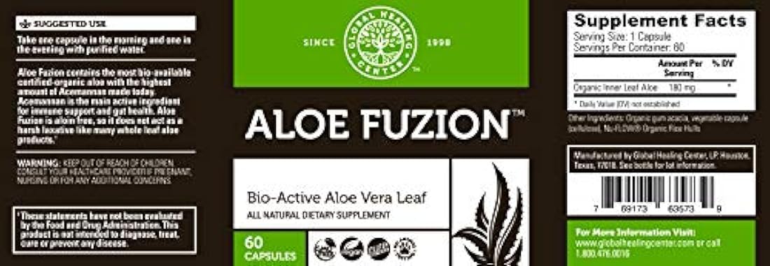Aloe Fuzion por ghchealth 60 °Cápsulas