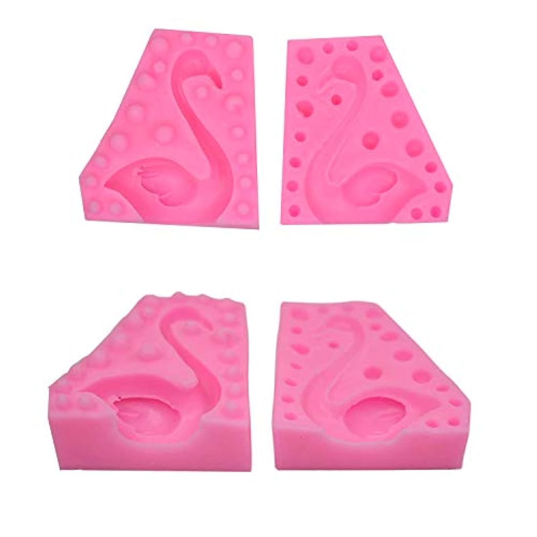 Molde de silicona 3D con diseño de flamenco