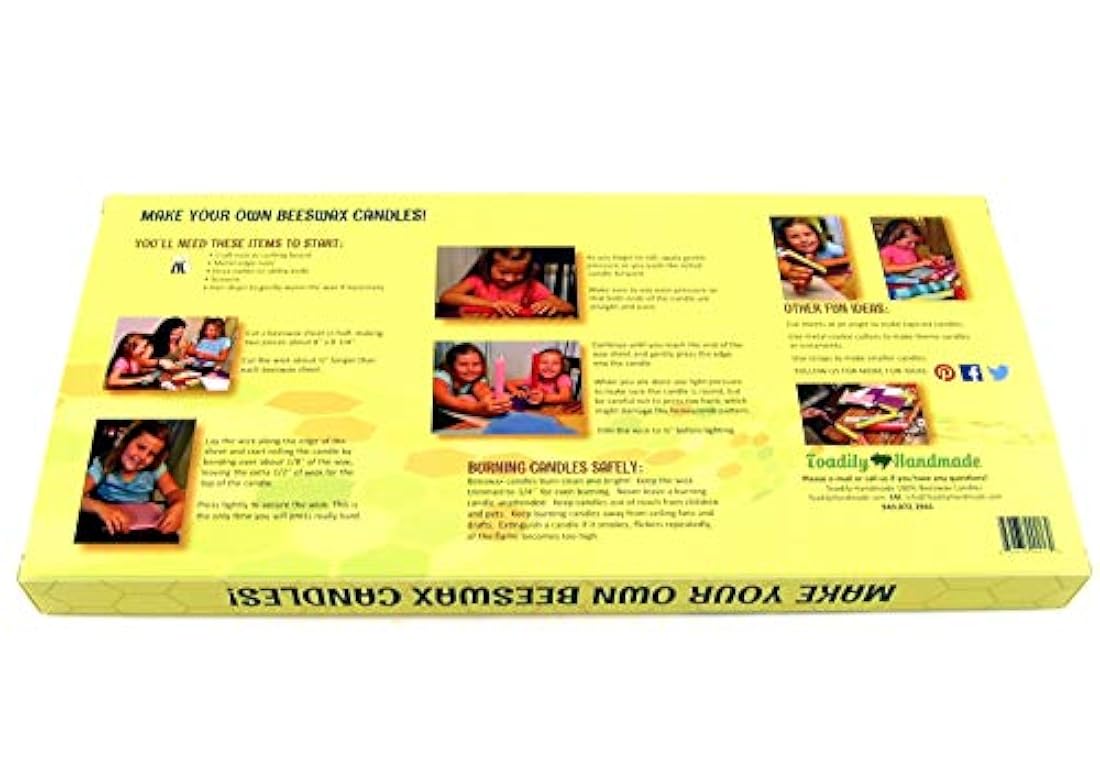 Kit de velas de cera de abeja, incluye 10 hojas