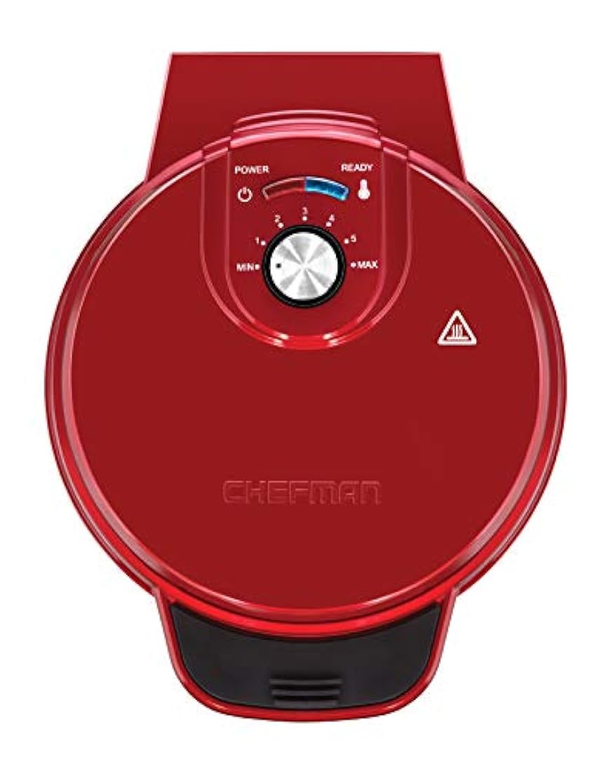 Chefman - Waffle belga antidesbordamiento, , , Rojo
