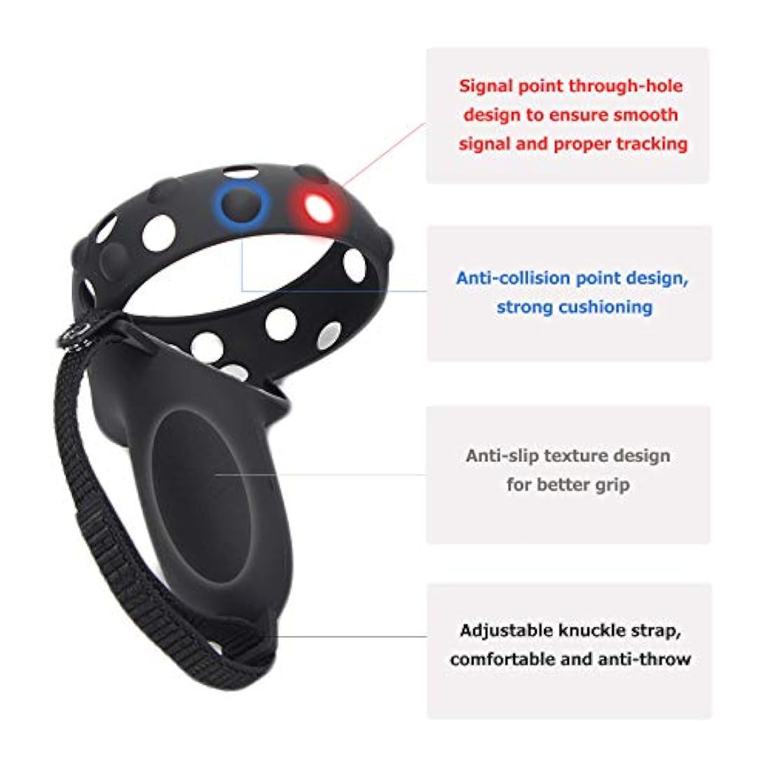 Cubierta protectora de agarre de control VR con correa