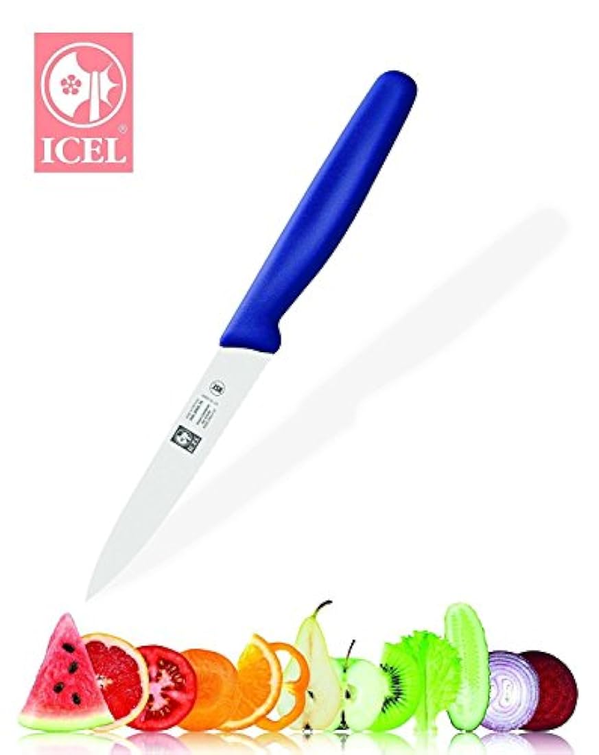 Icel 4 Straight cuchillo de pelar, Vajilla, Azul