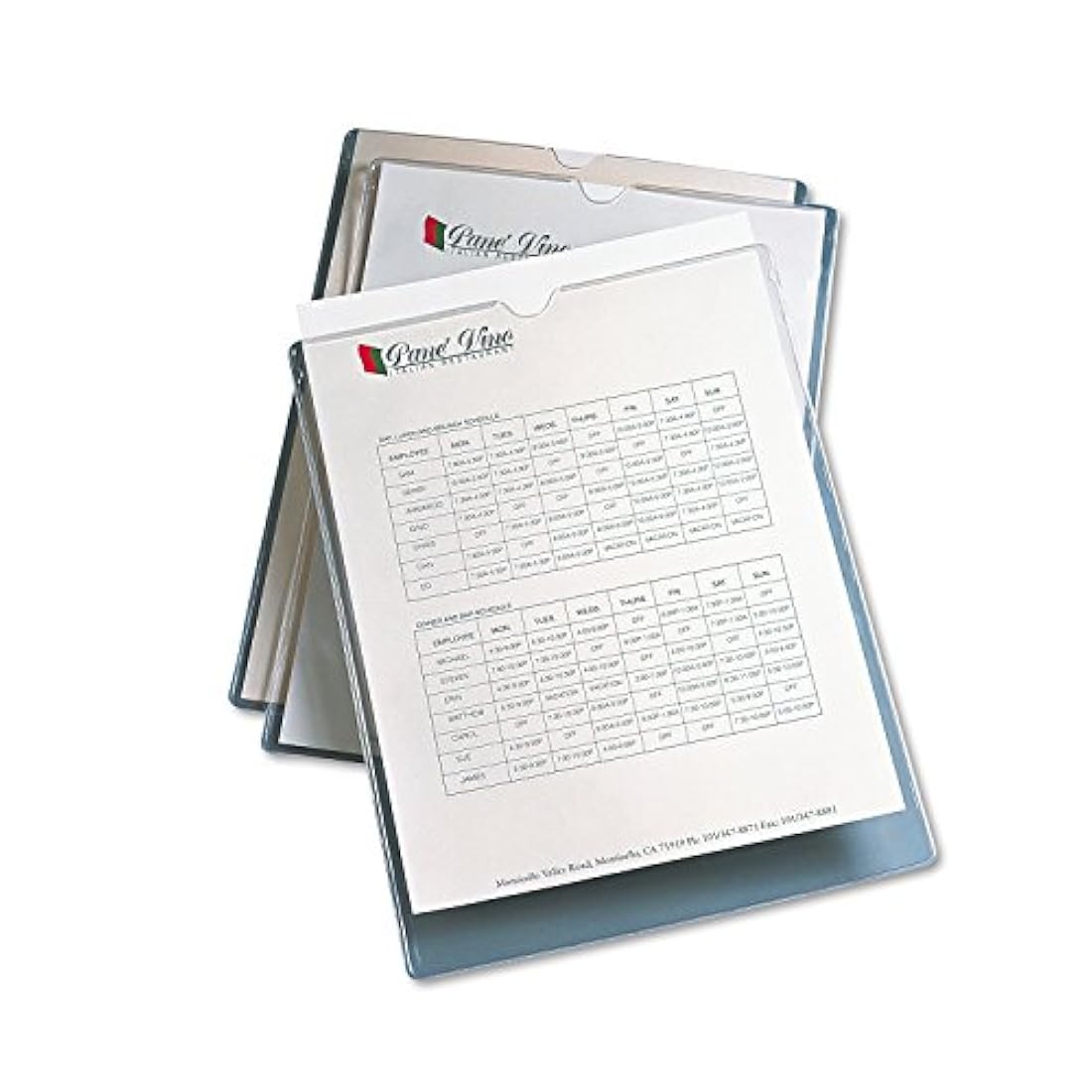 Cartera translúcida para documentos Transparente