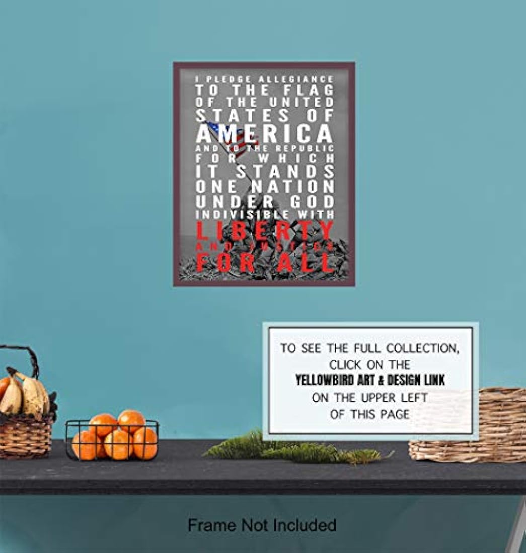 8x10 American Pride Wall Art Poster, decoración de hogar,