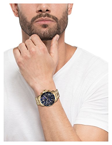 Invicta 0073 Colección Pro Diver - Reloj cronógrafo chapado