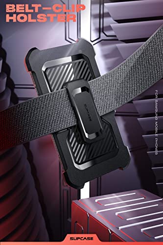 SUPCASE Unicorn Beetle Pro Series - Funda para Samsung Galaxy S22 Plus 5G (versión 2022), cuerpo completo de doble capa resistente con clip para cinturón y soporte sin protector de pantalla integrado (negro)