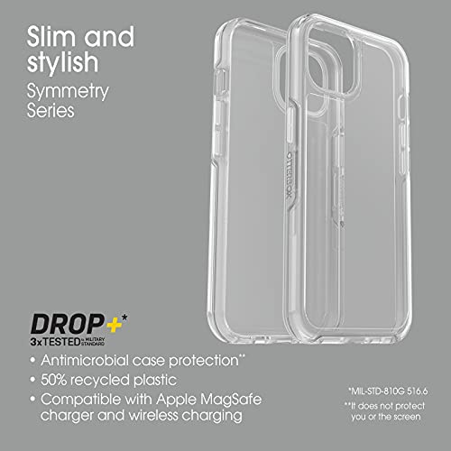 OtterBox Symmetry Clear Series - Funda solo para iPhone 13, transparente