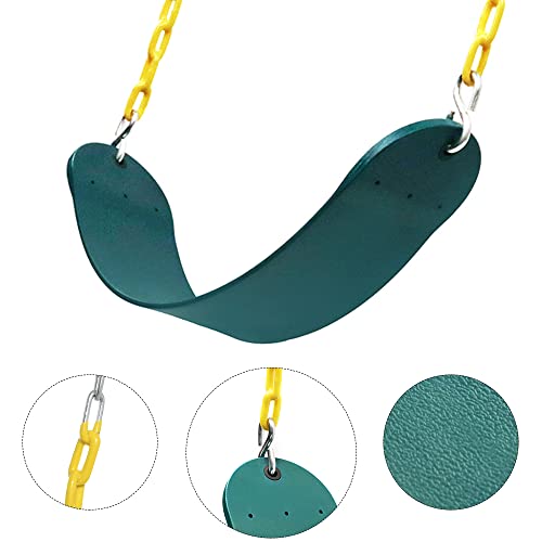 Juego de columpio de repuesto para asiento de columpio de 66 pulgadas, con revestimiento de plástico, accesorios de repuesto