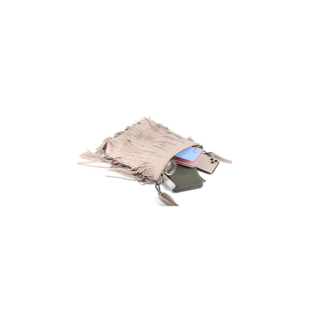 Bolso de hombro para mujer con flecos Body Bag