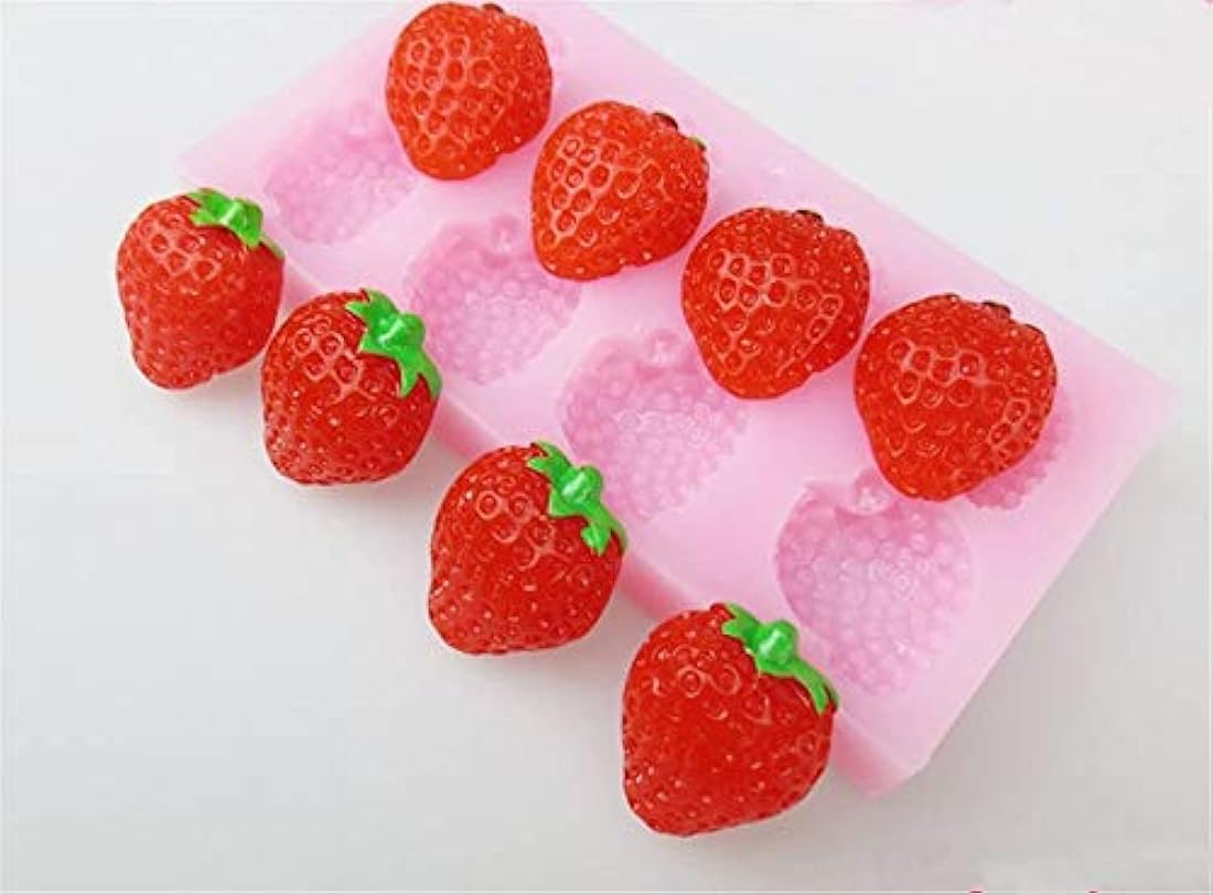 Molde de silicona para fondant de la serie Cupcake Strawberry