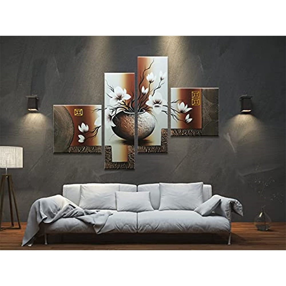 cuadros - pintura al óleo floral en lienzo