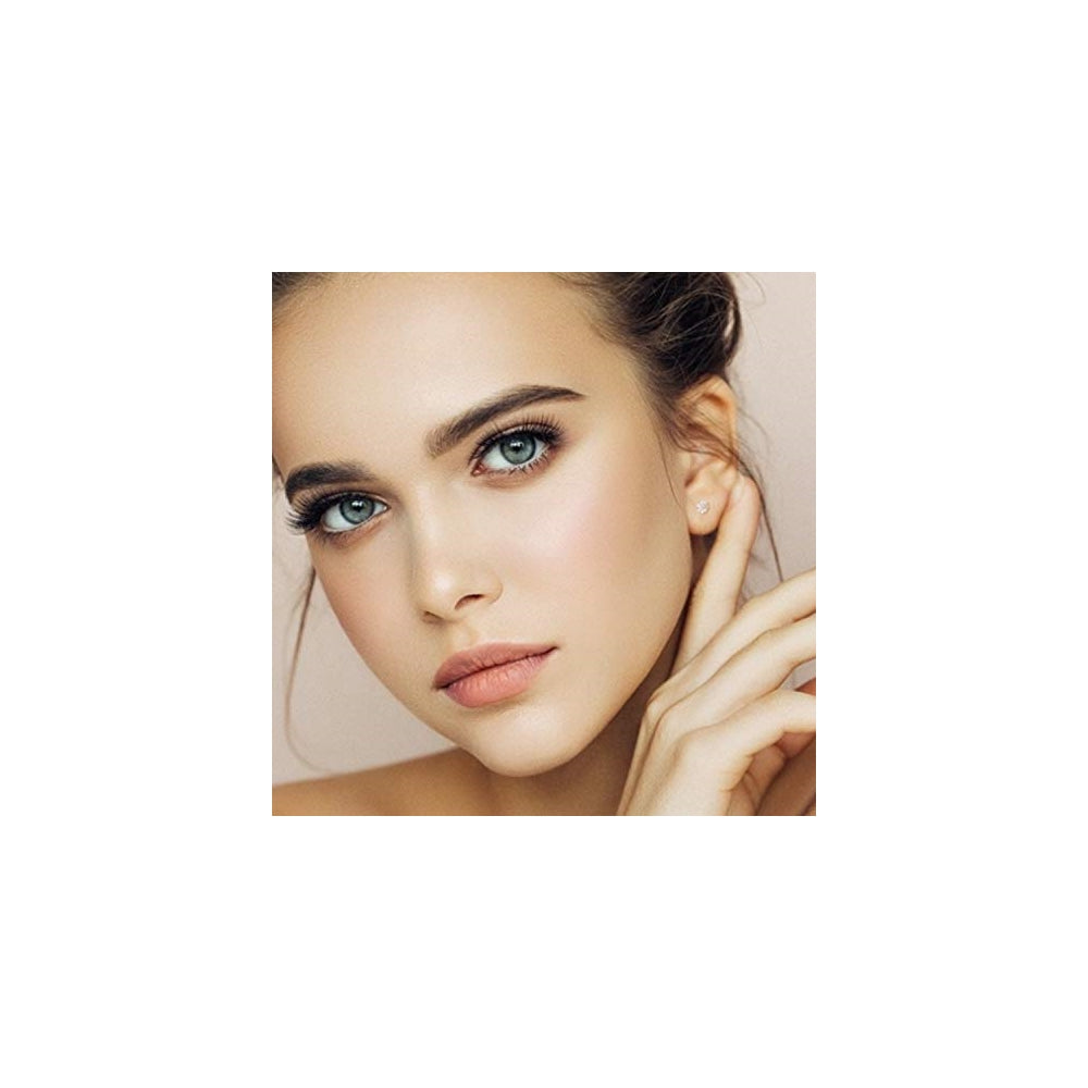 Aretes de tuerca de acero inoxidable Juego de 5 pares