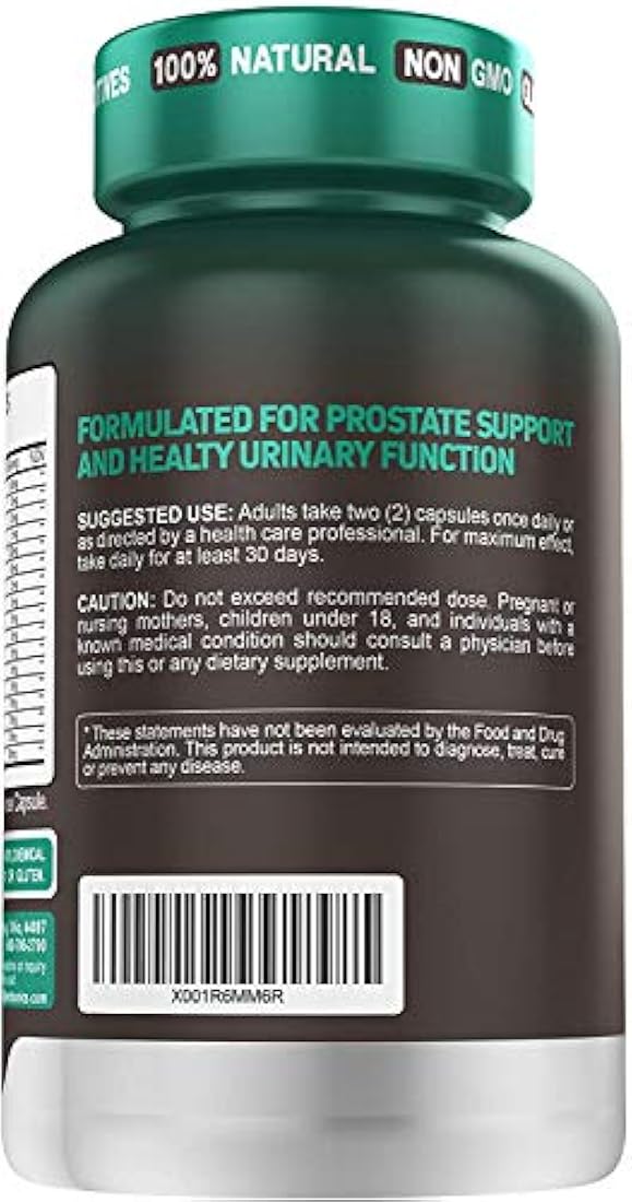 Suplemento de apoyo de próstata para la salud de los hombres