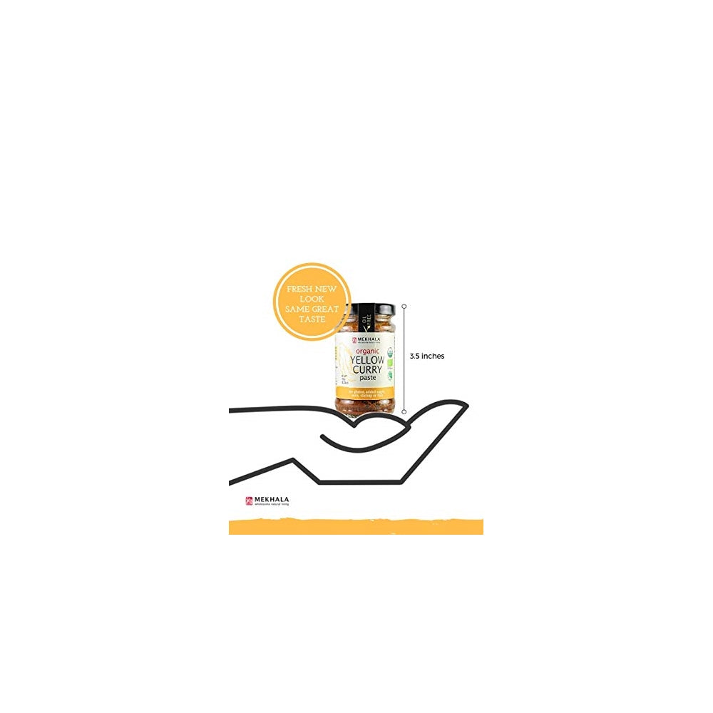 Pasta de curry amarilla tailandesa orgánica sin gluten