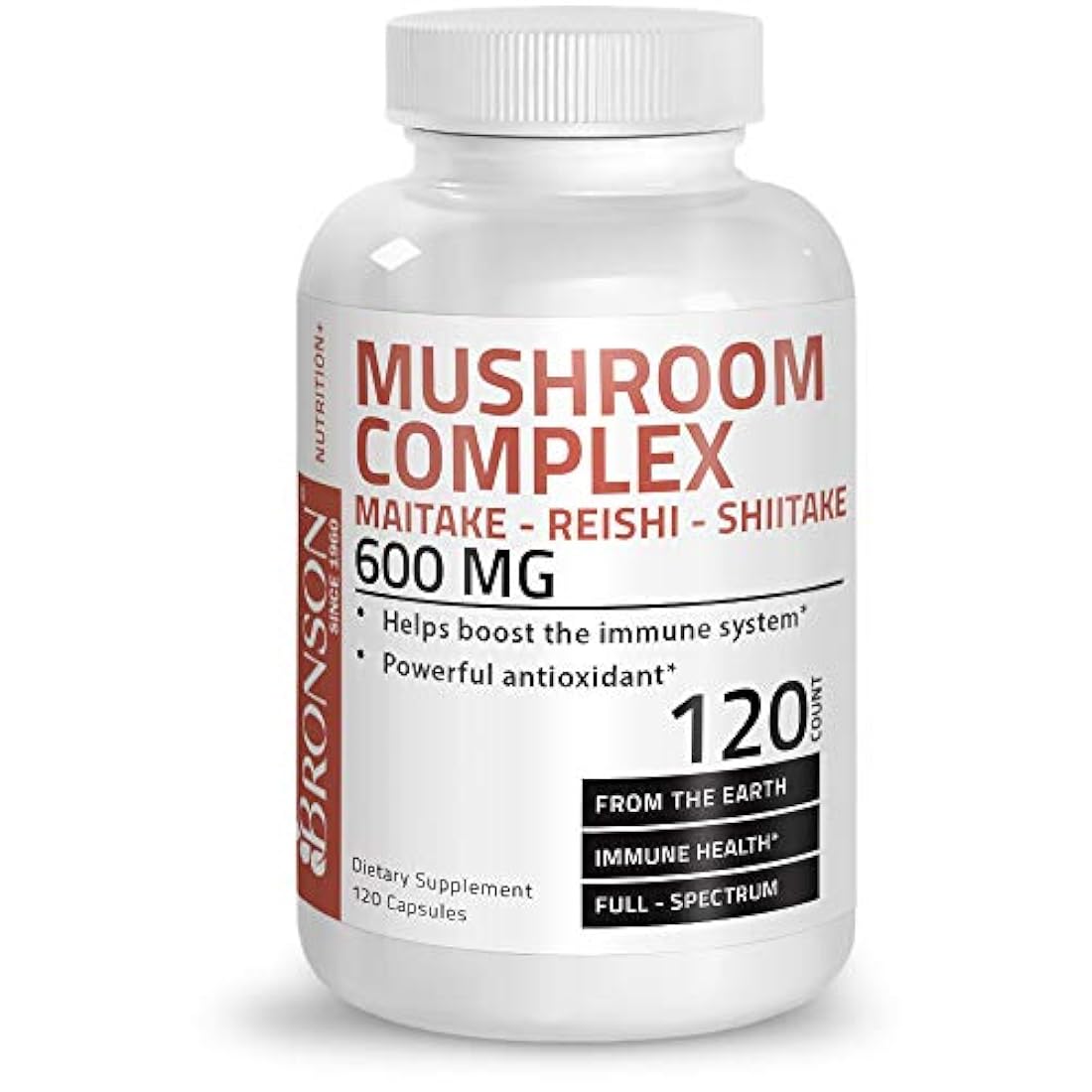 Bronson seta complejo, Maitake-Reishi - Shitake 600 mg, 120